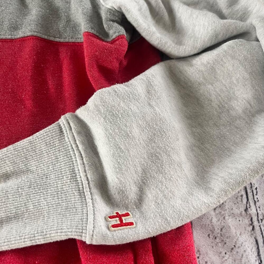 Ohio State HOMAGE Hoodie Scarlett Gray Cotton Size M Buckeyes Womens Oversized - Picture 5 of 5